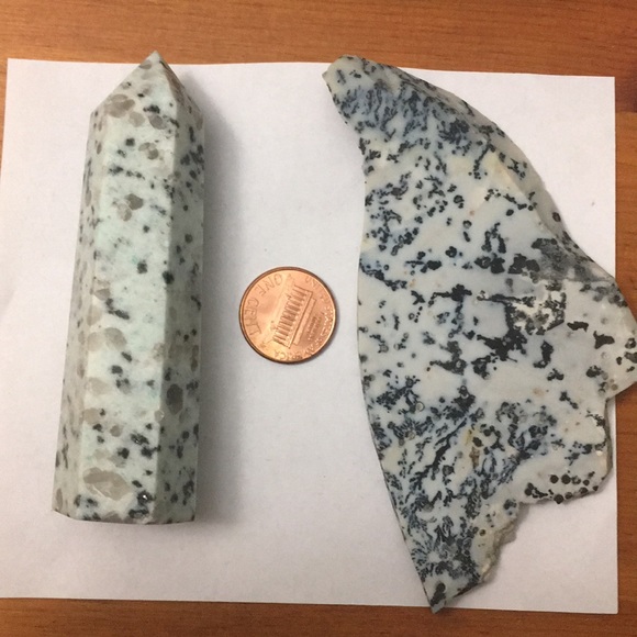 Other - Kiwi jasper and dendritic opal crystals